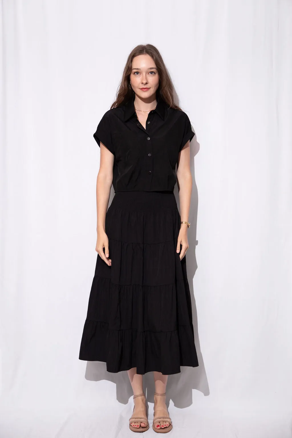 Sloane Cropped Button Down