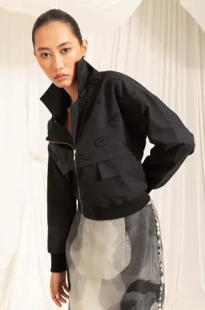 Sloe Hand Embroidered Bomber