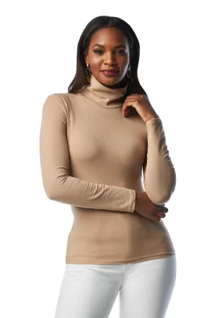 So Sexy Basic T Neck Tan
