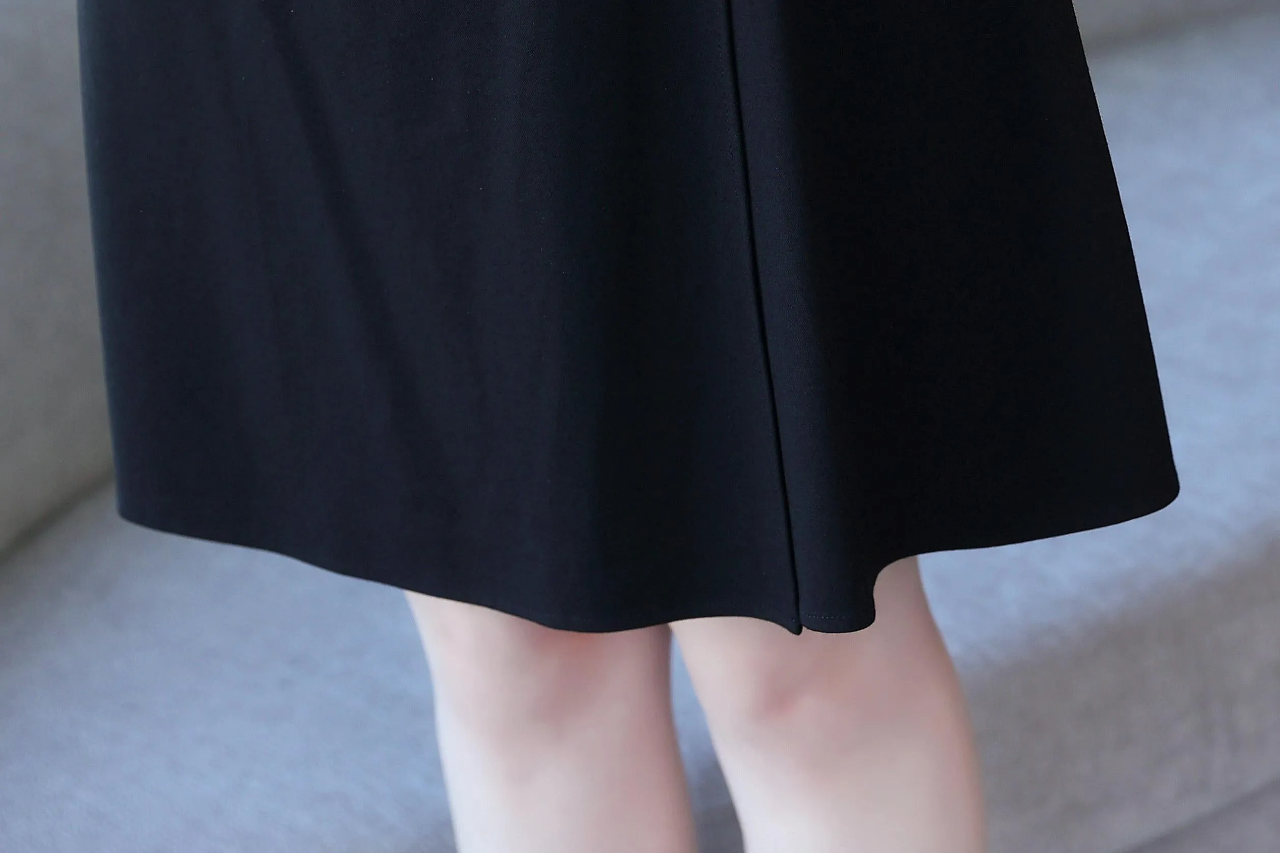 Solid Cotton Poplin Dress with Stylish Wrap Neckline