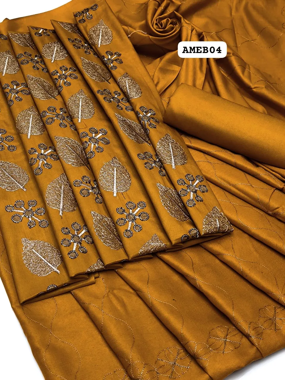 Stuff Dhanak Wool All Over Embroidery   Daman Embroidery Patch Shirt And All Over Embroidery Dhanak Wool Shawl With Plain Trouser 3PC Dress