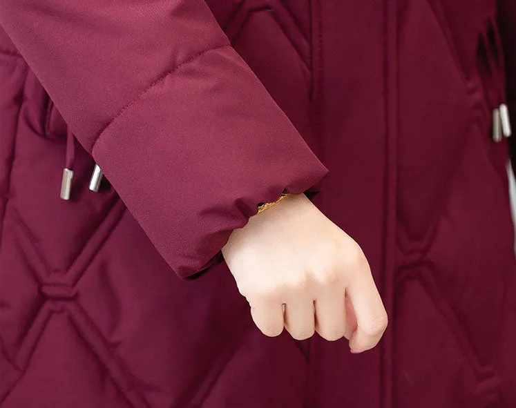 Stylish Water-Resistant Padded Puffer Coat for Women