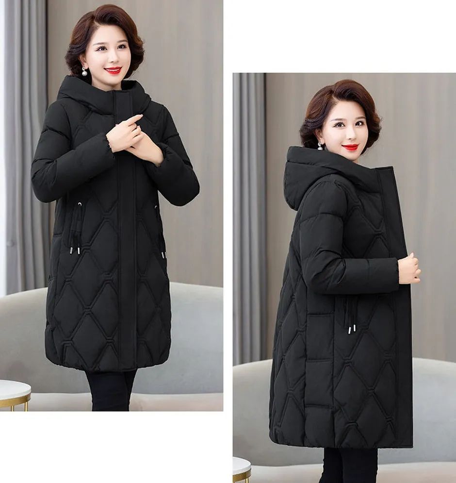 Stylish Water-Resistant Padded Puffer Coat for Women