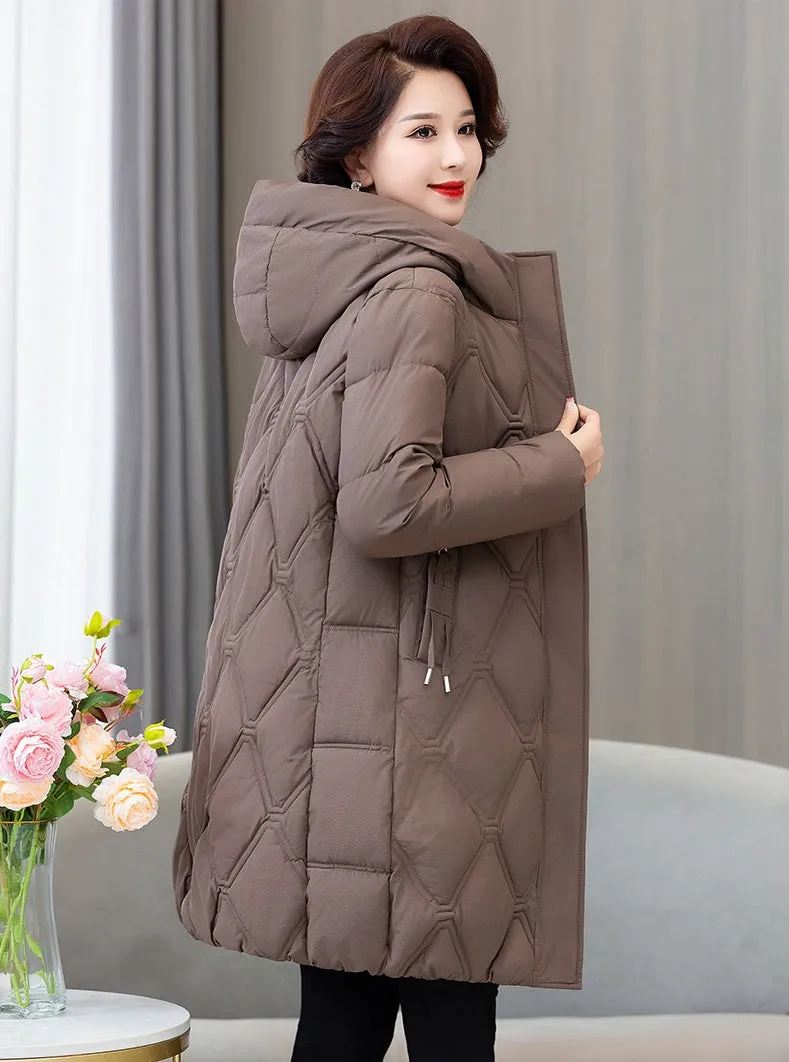 Stylish Water-Resistant Padded Puffer Coat for Women