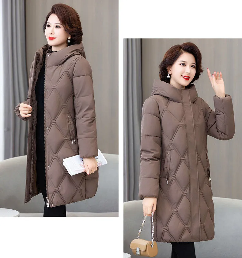 Stylish Water-Resistant Padded Puffer Coat for Women