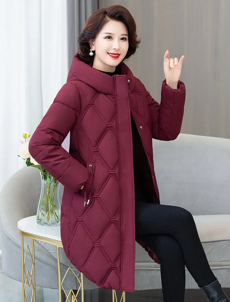 Stylish Water-Resistant Padded Puffer Coat for Women