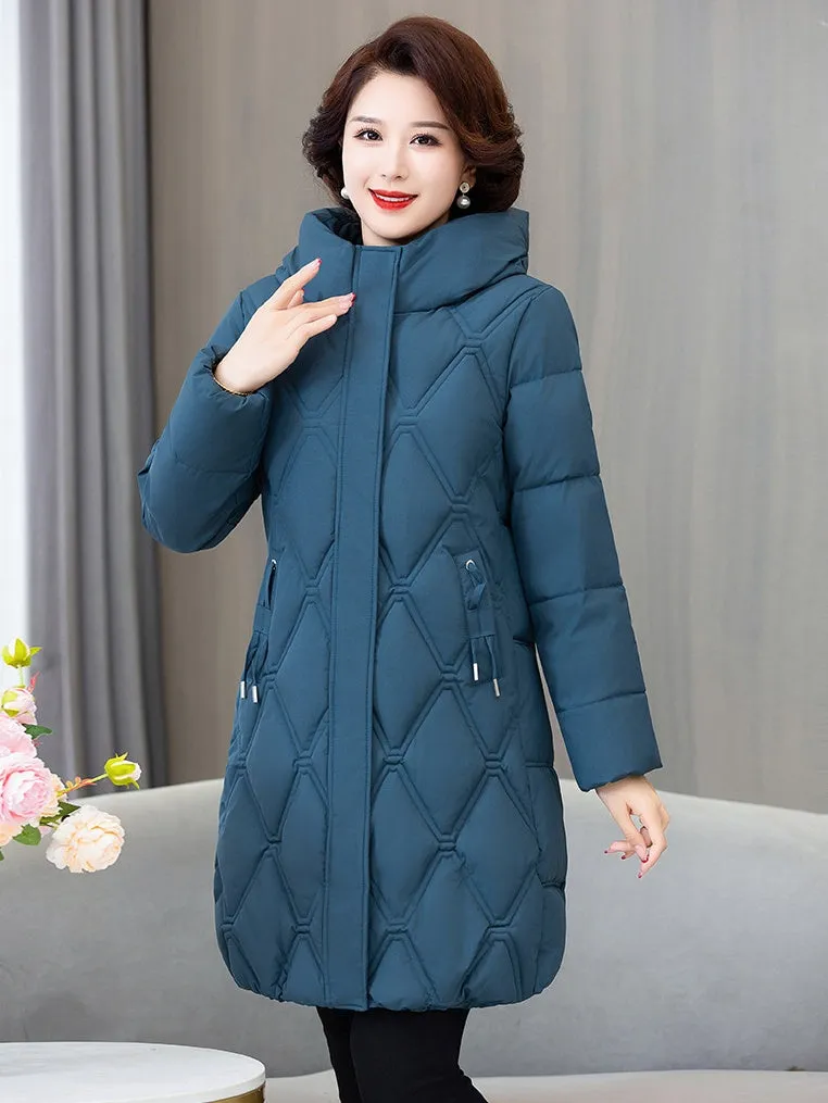 Stylish Water-Resistant Padded Puffer Coat for Women