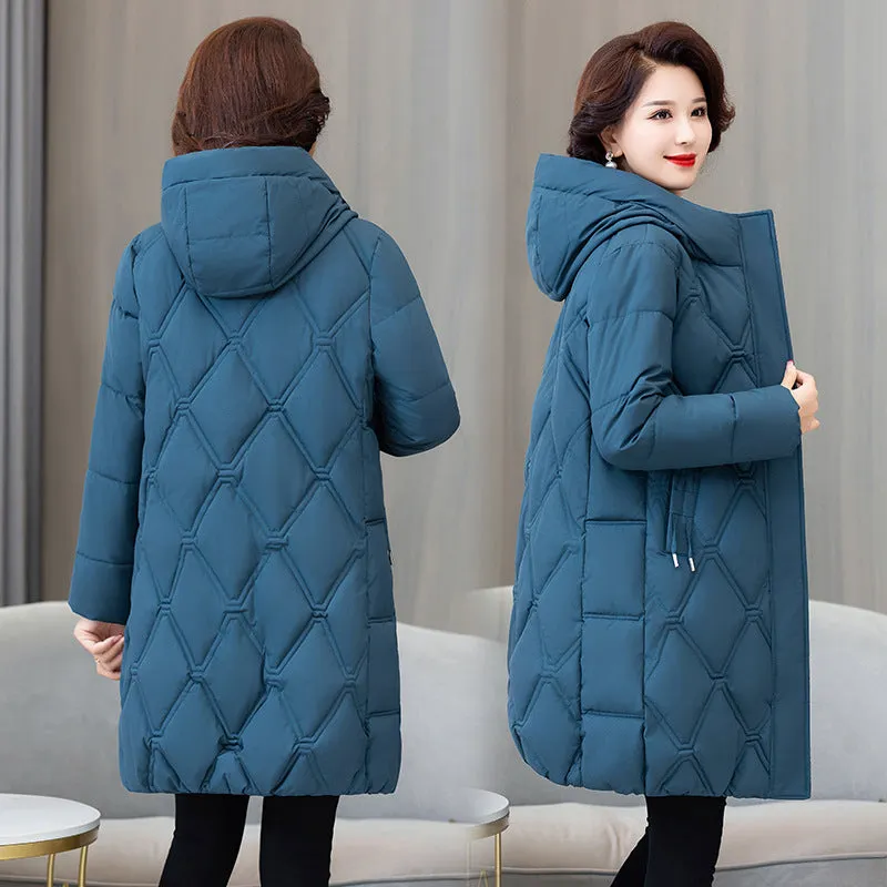 Stylish Water-Resistant Padded Puffer Coat for Women