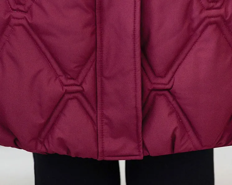Stylish Water-Resistant Padded Puffer Coat for Women
