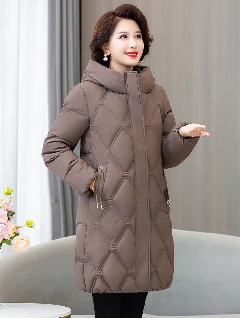 Stylish Water-Resistant Padded Puffer Coat for Women