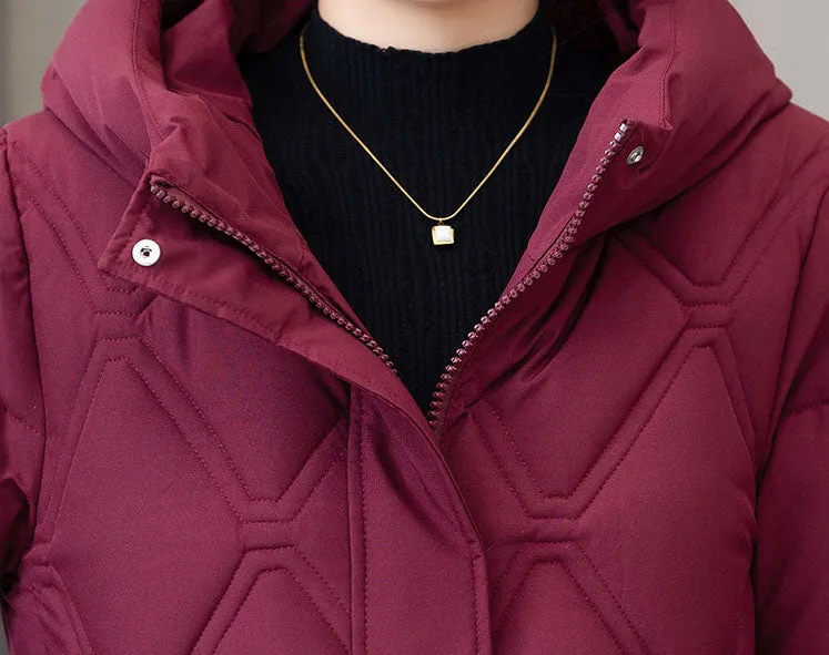 Stylish Water-Resistant Padded Puffer Coat for Women