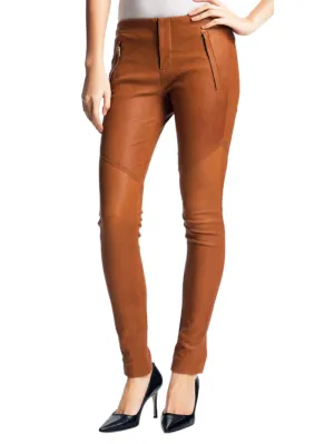 Super Slim Cozy Leather Pants