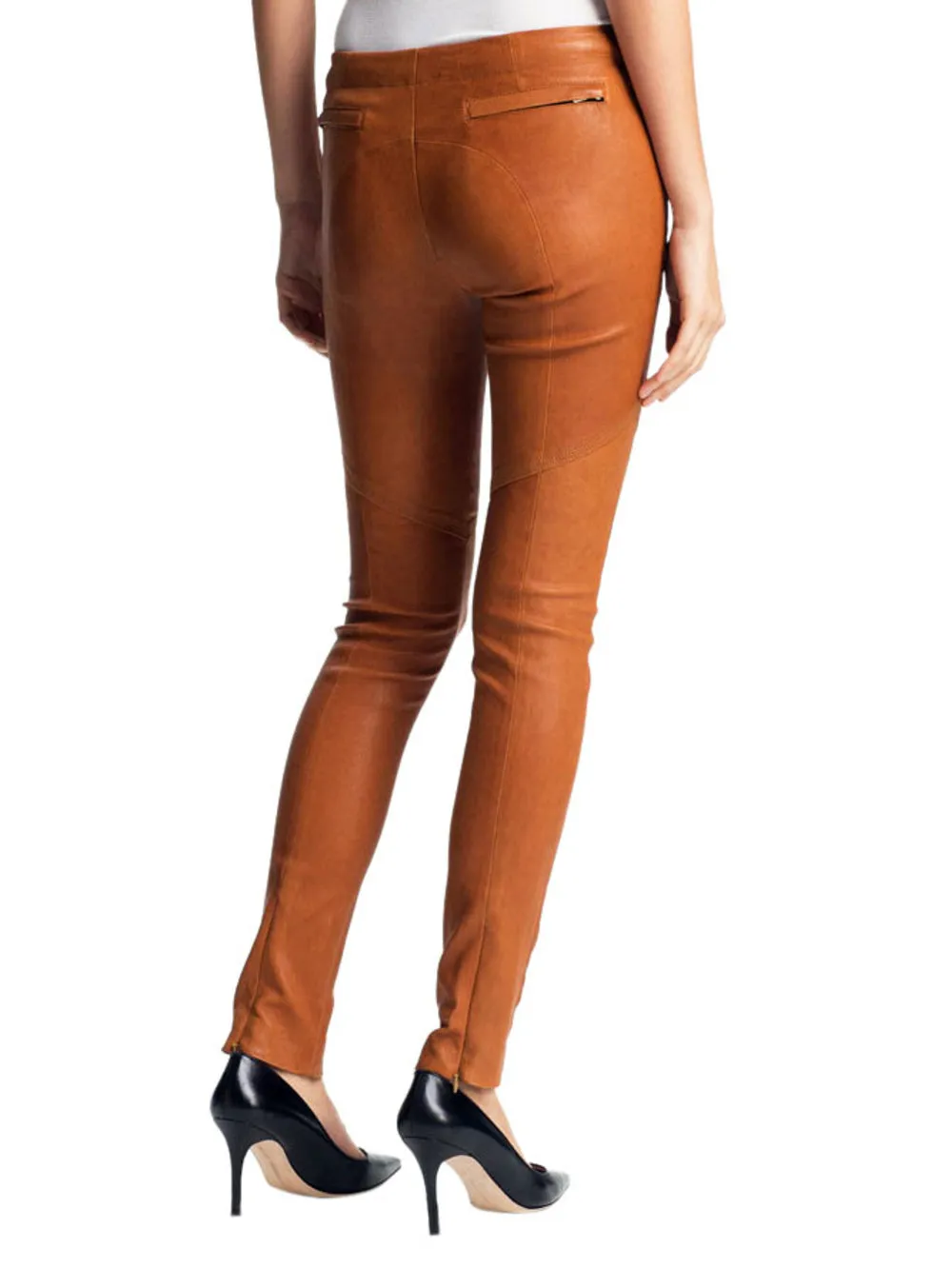Super Slim Cozy Leather Pants