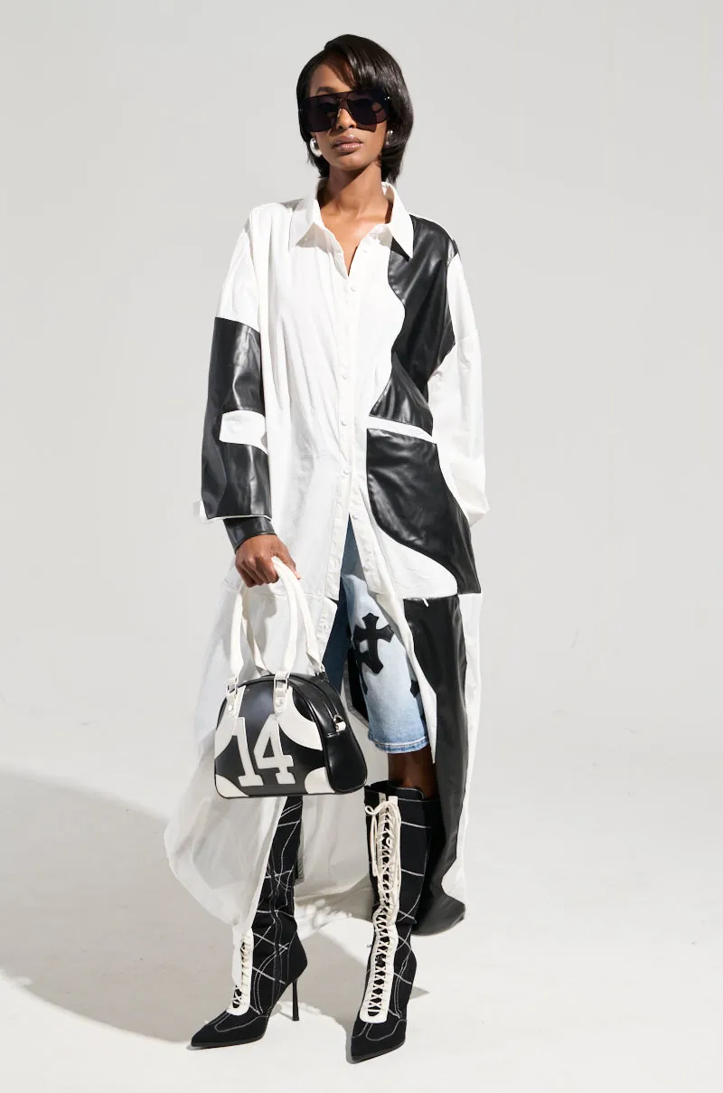 TALK LATER BUTTON DOWN TOP