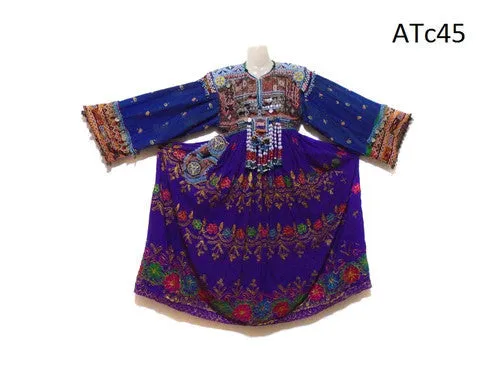 Tribal Ethnic Handmade Blue Kuchi Banjara Dress