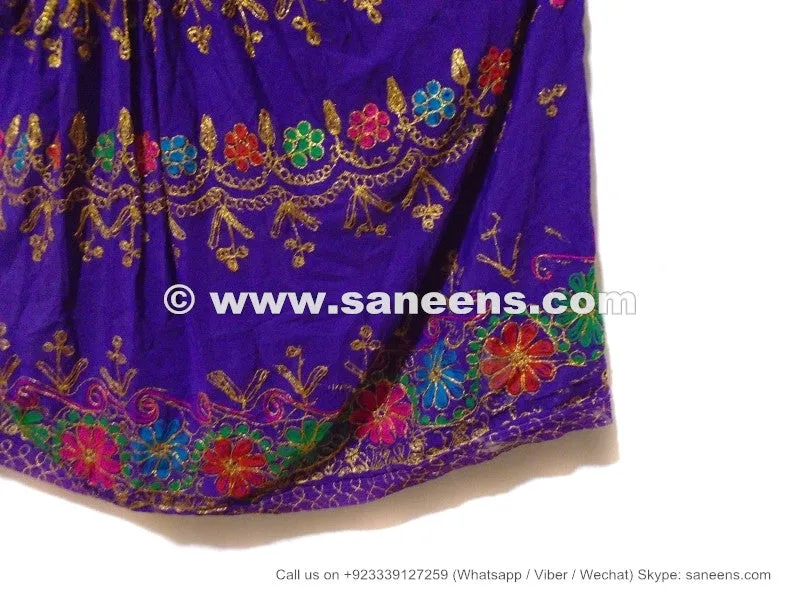 Tribal Ethnic Handmade Blue Kuchi Banjara Dress