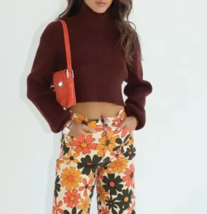 Turtleneck Cropped Sweater