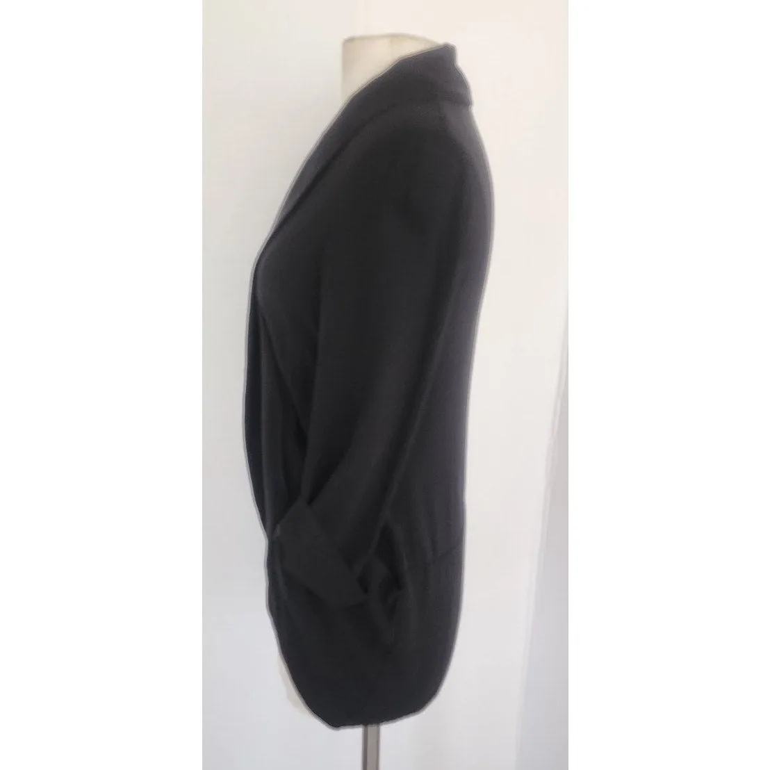Vintage Eileen Fisher Blazer Black Silk Jacket Petite