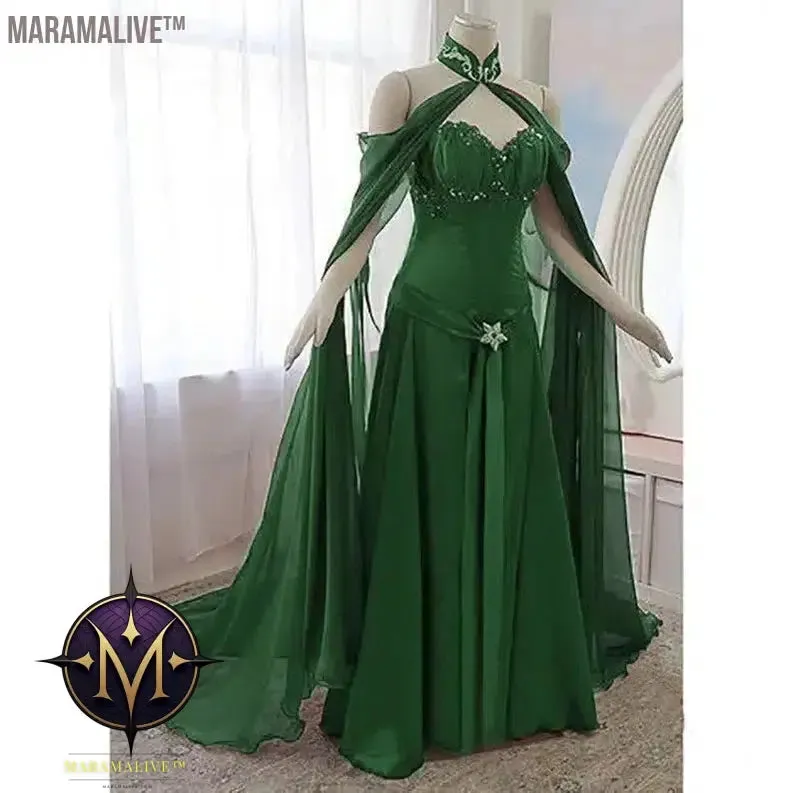 Vintage Medieval Evening Dress With Long Wrap Sweetheart Black A Line Renaissance Victorian Gothic Prom Party Gown For Women