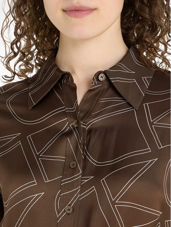 Viscose Twill Shirt Dress