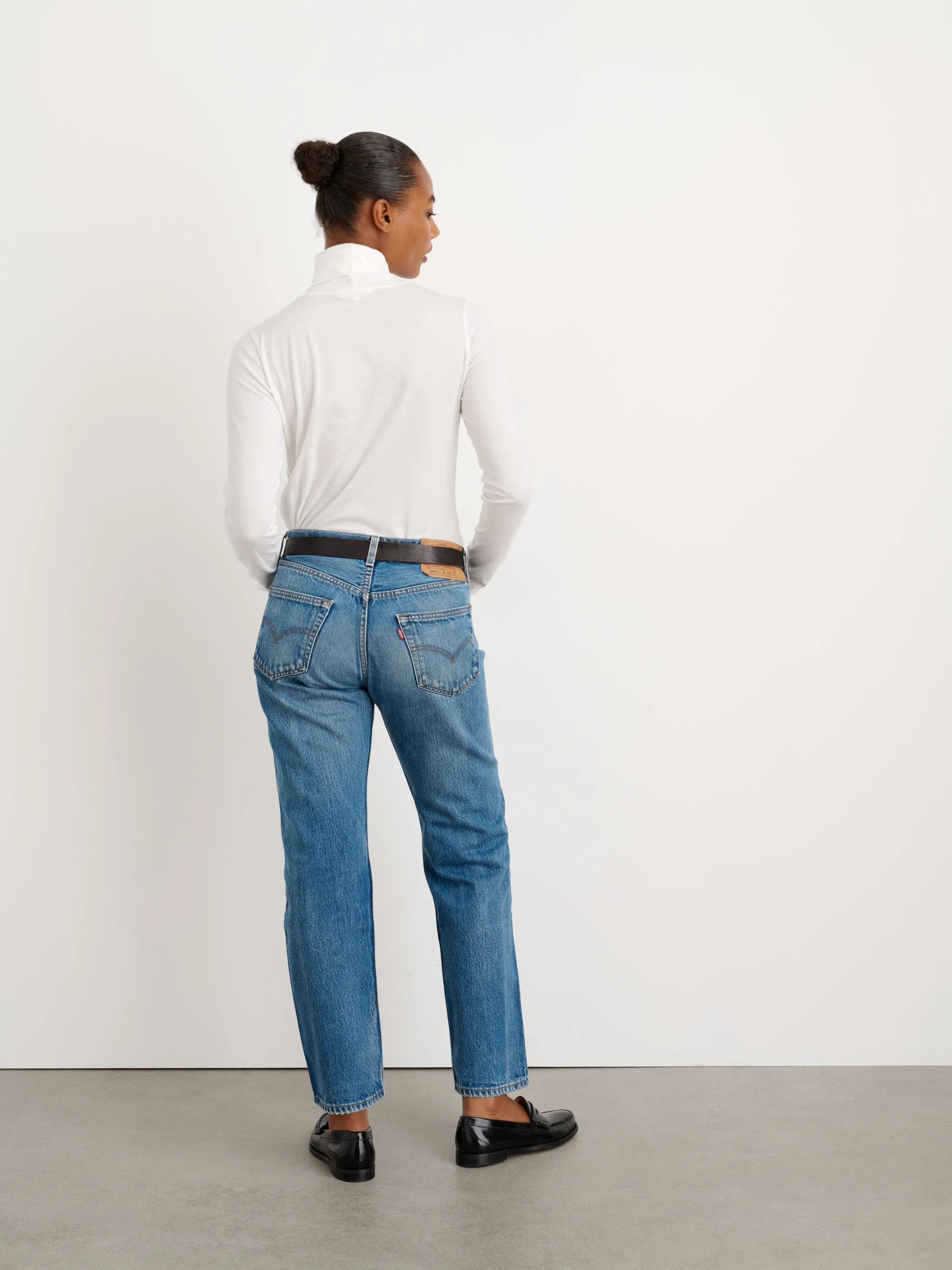 Women | Turtleneck | 40s Jersey White