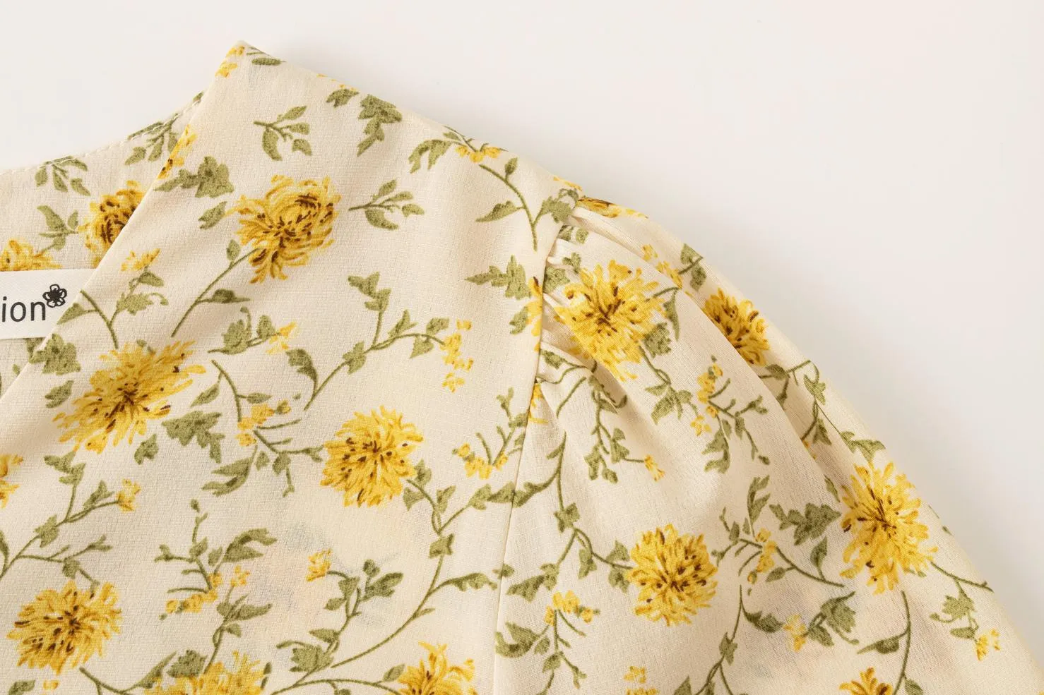 Women’s Chiffon Sundress with Wrap Neckline and Beautiful Floral Print